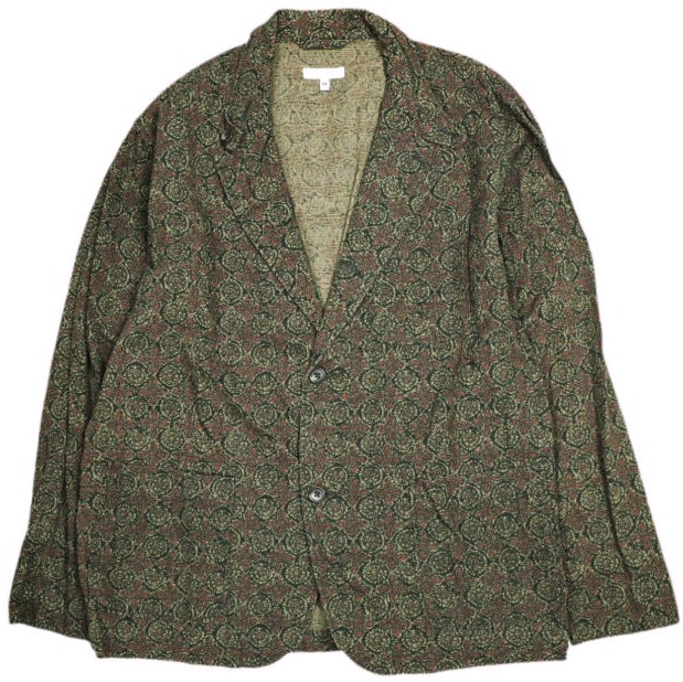 Engineered Garments エンジニアードガーメンツ Loiter Jacket Java Cloth ロイタージャケット ジャバクロス M Olive Floral テーラード