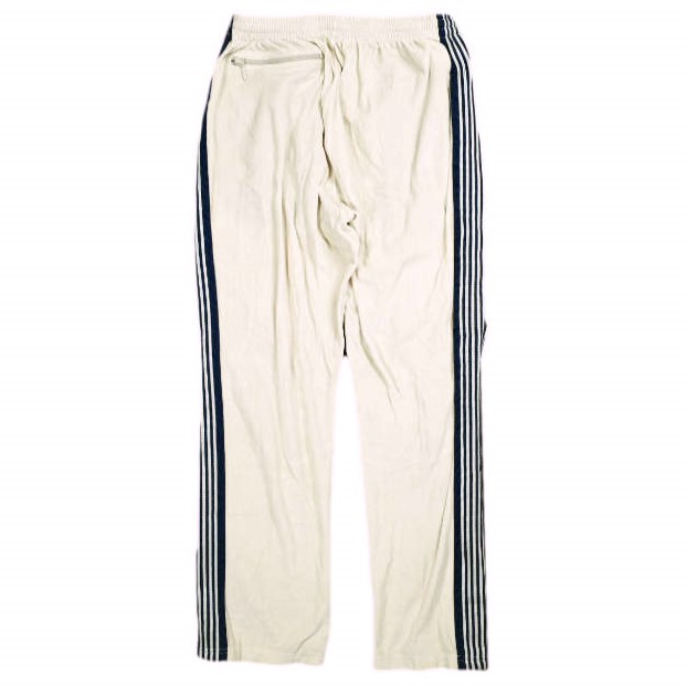 Needles ニードルス 日本製 Narrow Track Pant - C/Pe Velour ナロートラックパンツ ベロア EJ202 M Beige イージー ジャージ ボトムス_1