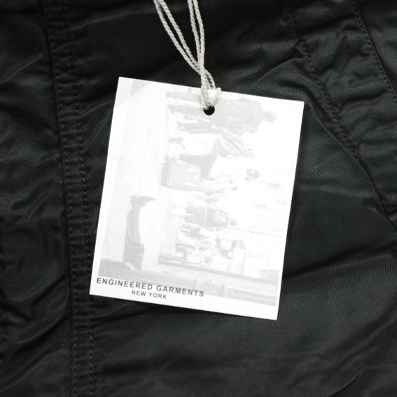 新品 Engineered Garments エンジニアードガーメンツ Fatigue Pant - Flight Satin Nylon ファティーグパンツ S Black ベイカー g25286_2