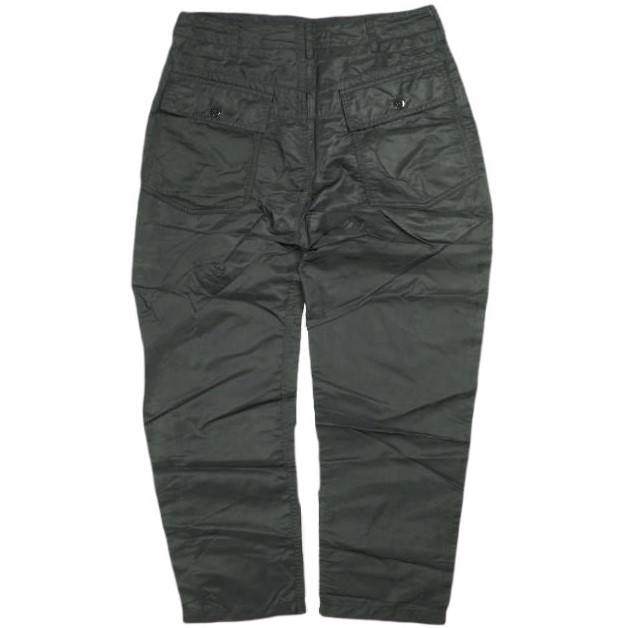 新品 Engineered Garments エンジニアードガーメンツ Fatigue Pant - Flight Satin Nylon ファティーグパンツ S Black ベイカー g25286_1