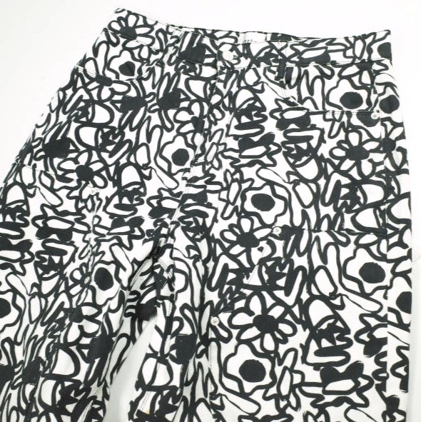 Arte Antwerp アルテアントワープ 24AW Flowers Allover Print Pants フラワーオールオーバープリントパンツ 24FP-4 32 WHITE ダブルニー_4