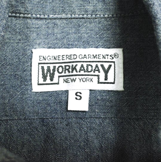 Engineered Garments WORKADAY エンジニアードガーメンツ Utility Shirt - Cotton Chambray シャンブレー ユーティリティーシャツ S BLUE_2