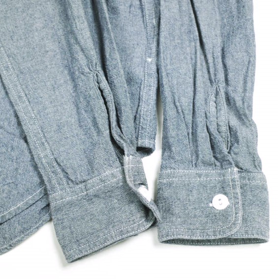Engineered Garments WORKADAY エンジニアードガーメンツ Utility Shirt - Cotton Chambray シャンブレー ユーティリティーシャツ S BLUE_4