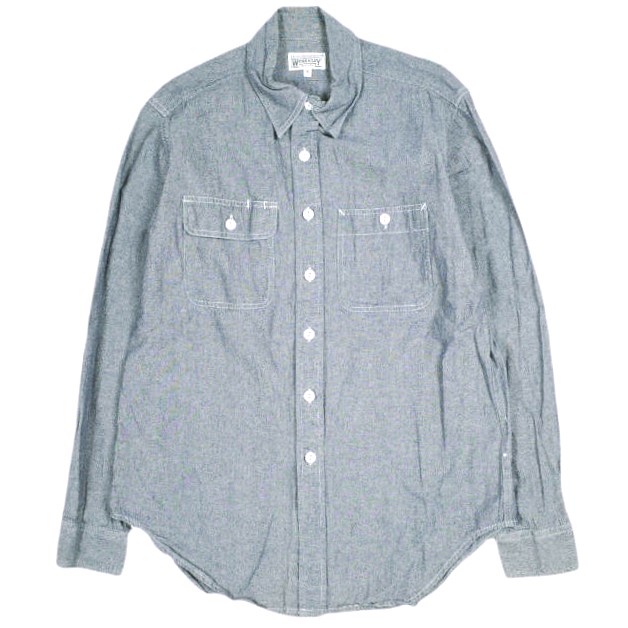 Engineered Garments WORKADAY エンジニアードガーメンツ Utility Shirt - Cotton Chambray シャンブレー ユーティリティーシャツ S BLUE