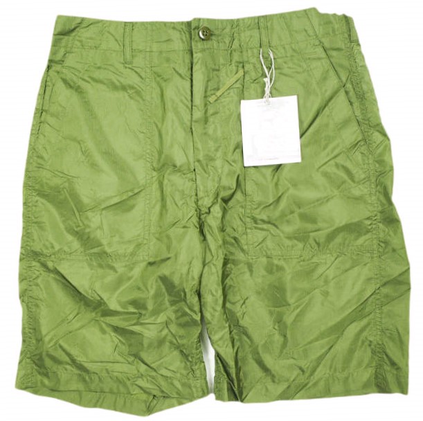 新品 Engineered Garments エンジニアードガーメンツ Fatigue Short Nylon Micro Ripstop ファティーグショーツ S Olive ショートパンツ