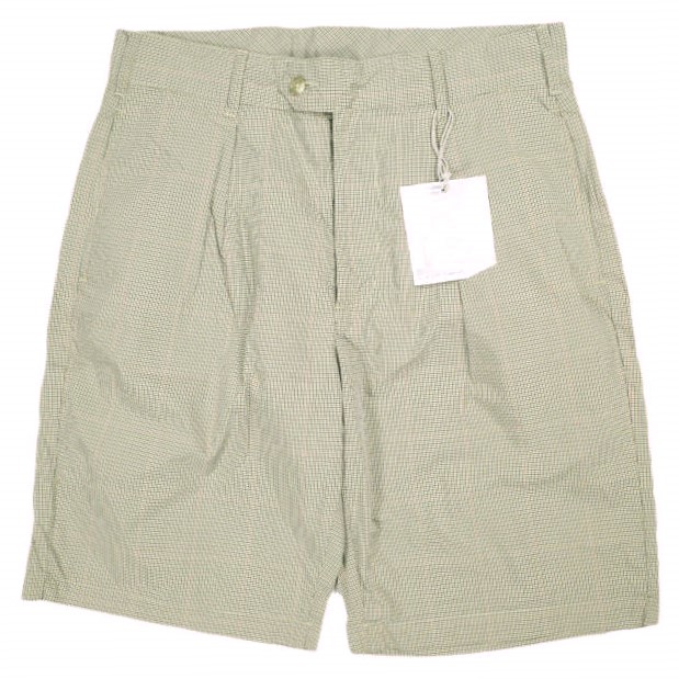 新品 Engineered Garments エンジニアードガーメンツ Sunset Short - Nyco Mini Tattersall サンセットショーツ S Khaki チェック パンツ