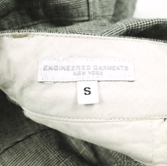 新品 Engineered Garments エンジニアードガーメンツ Sunset Short - CL Glen Plaid サンセットショーツ グレンチェック S Gray パンツ_6