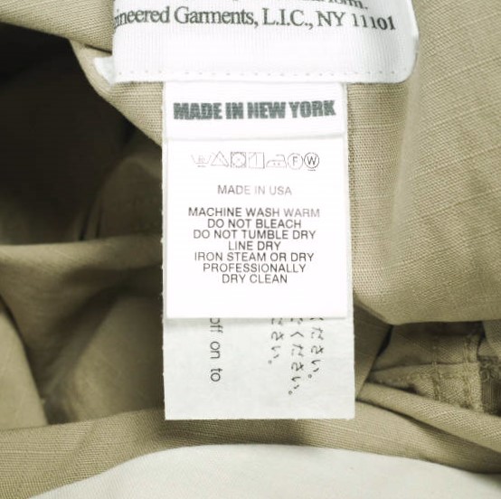 新品 Engineered Garments エンジニアードガーメンツ Fatigue Short - Cotton Ripstop ファティーグショーツ S Khaki ショートパンツ_8