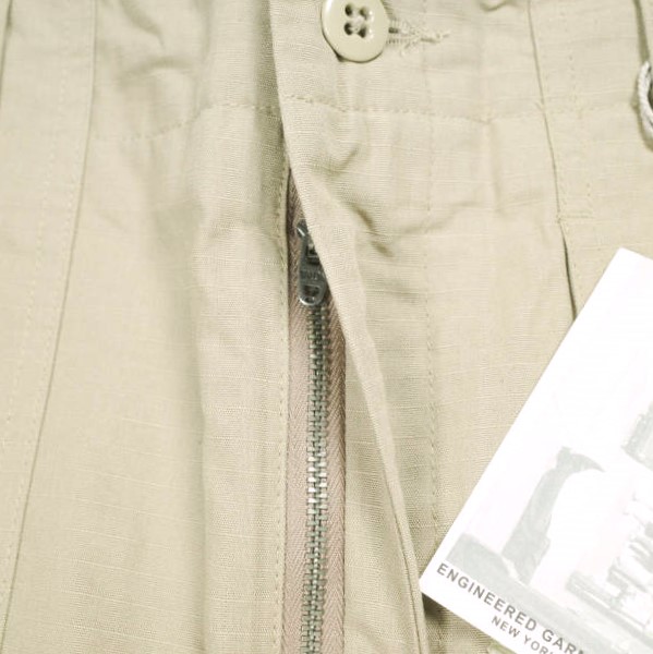 新品 Engineered Garments エンジニアードガーメンツ Fatigue Short - Cotton Ripstop ファティーグショーツ S Khaki ショートパンツ_5