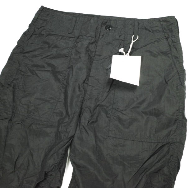 新品 Engineered Garments エンジニアードガーメンツ Fatigue Short Nylon Micro Ripstop ファティーグショーツ S Black ショートパンツ_4