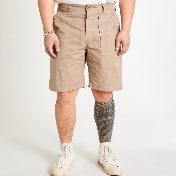 新品 Engineered Garments エンジニアードガーメンツ Fatigue Short - Cotton Ripstop ファティーグショーツ S Khaki ショートパンツ_2