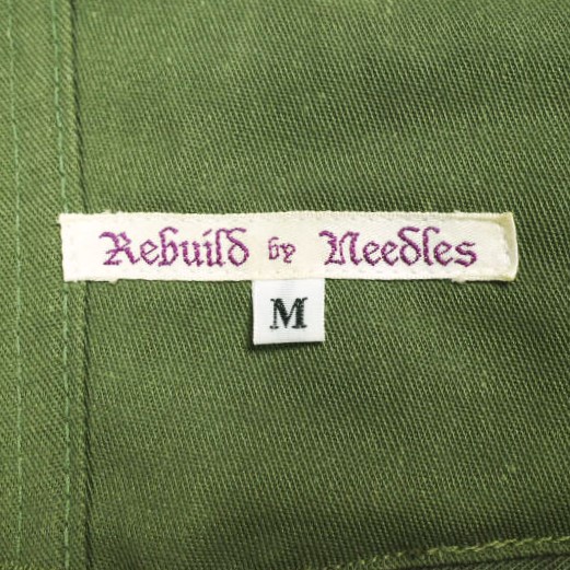 Rebuild by Needles リビルドバイニードルス 日本製 BDU VEST REMAKE リメイクミリタリーベスト M Olive ジレ トップス