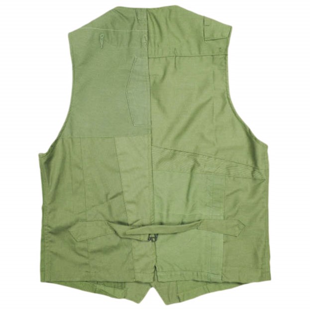 Rebuild by Needles リビルドバイニードルス 日本製 BDU VEST REMAKE リメイクミリタリーベスト M Olive ジレ トップス