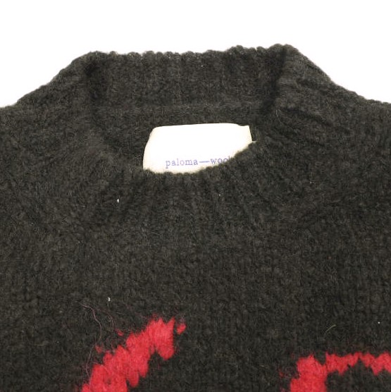 Paloma Wool パロマウール 23AW FLOREKE フラワー刺繍 アルパカクルー