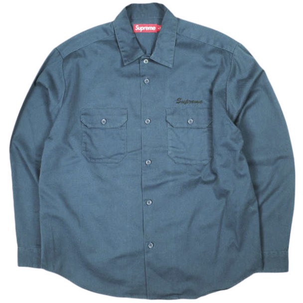 SUPREME シュプリーム 24AW SNOW WHITE WORK SHIRT スノーホワイトワークシャツ S Light Navy 長袖 トップス