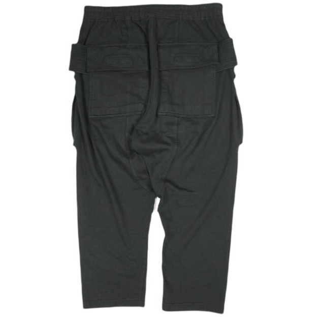 DRKSHDW ダークシャドウ 24SS CREATCH CARGO CROPPED DRAWSTRING PANTS ドローストリングパンツ DU01D1371-RIG M BLACK Rick Owens