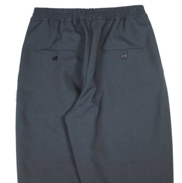 MARNI マルニ 23SS Wool Tropical 1-Pleat Trousers ウールトロピカル1プリーツテーパードパンツ PAMA0317U2 TW839 40 NAVY(00B99) 定価97,900円 イージー ボトムス【中古】【MARNI】 Deep blue tropical wool trousers with drawstring waist | Marni