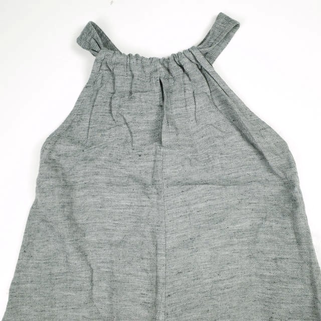 SANA 1 in 75 x Pilgrim Surf+Supply サナ 24SS 別注 Combinaison コットンリネン コンビネゾン LIGHT BLACK サロペット オーバーオール_6
