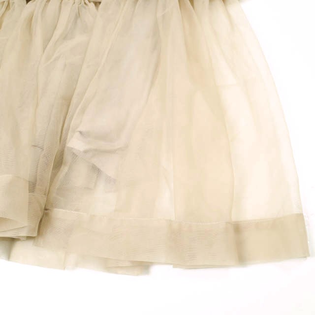 Chika Kisada チカキサダ 21SS チュールスカート CS-21049 1 Beige 