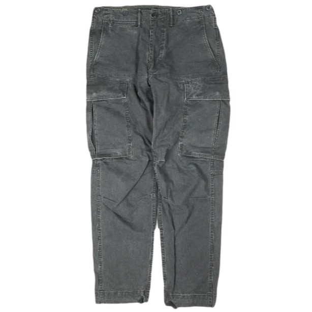 RRL ダブルアールエル Canvas Surplus Cargo Pants キャンバスカーゴパンツ 782796396001 29 BLACK Double RL ジップフライ ボトムス
