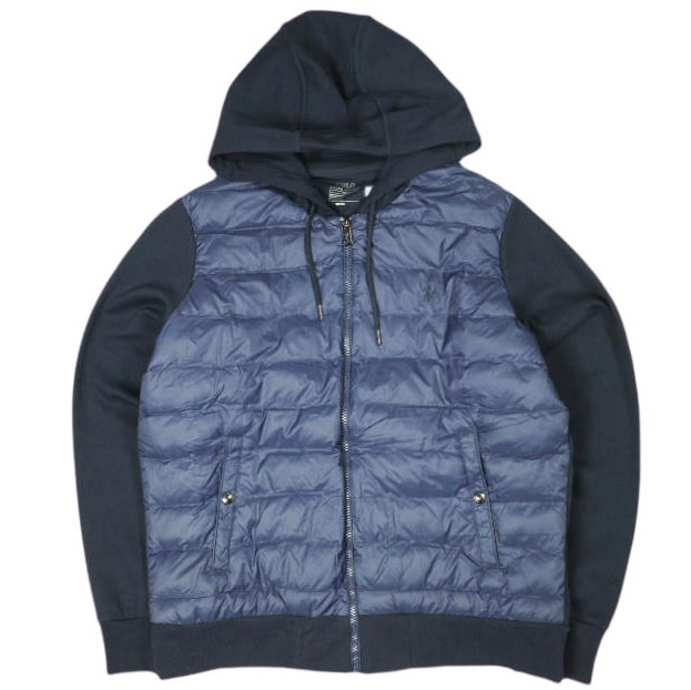 POLO RALPH LAUREN ポロ・ラルフローレン ウォーターリペラントハイブリッドジャケット 710731881003 L NAVY 中綿 ダウン パーカー