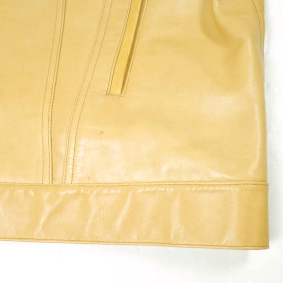 UNUSED アンユーズド 21AW 日本製 LEATHER JACKET オーバーサイズ ホースレザージャケット US2113 4 CAMEL 定価141, 3rd トラッカー_5