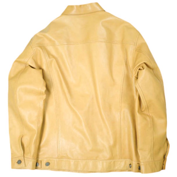 UNUSED アンユーズド 21AW 日本製 LEATHER JACKET オーバーサイズ ホースレザージャケット US2113 4 CAMEL 定価141, 3rd トラッカー_1