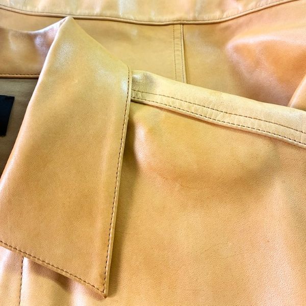 UNUSED アンユーズド 21AW 日本製 LEATHER JACKET オーバーサイズ ホースレザージャケット US2113 4 CAMEL 定価141, 3rd トラッカー_8