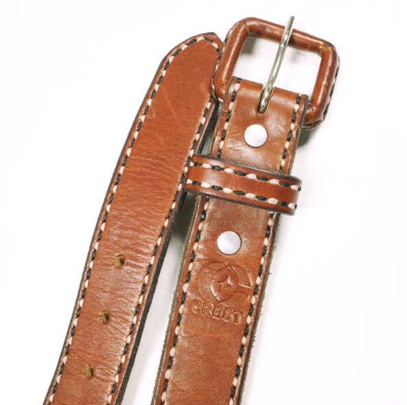 CREST クレスト Charro Leather Belt レザーベルト BROWN 【公式通販】