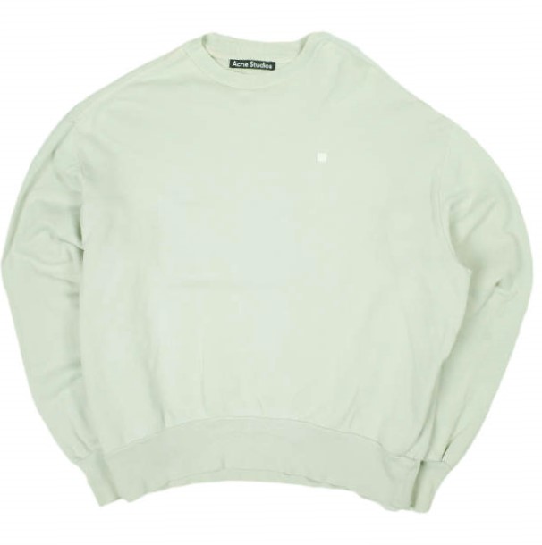 Acne Studios アクネストゥディオズ 22SS Face Patch Sweat オーバーサイズ フェイスパッチスウェット FA-UX-SWEA000088 XXS Light Green 6,257円