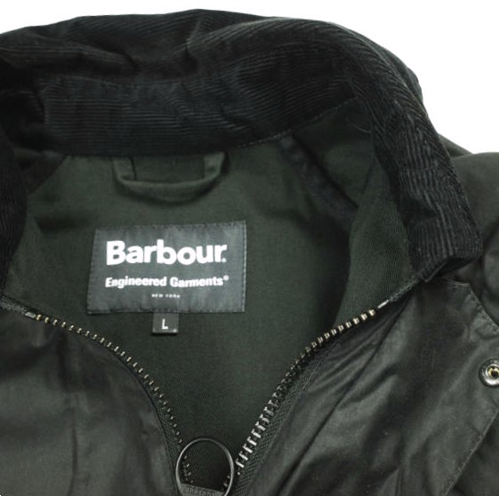 Barbour x Engineered Garments バブアー エンジニアードガーメンツ GRAHAM WAX グラハム ワックス 1802217 L BLACK オイルドジャケット_9