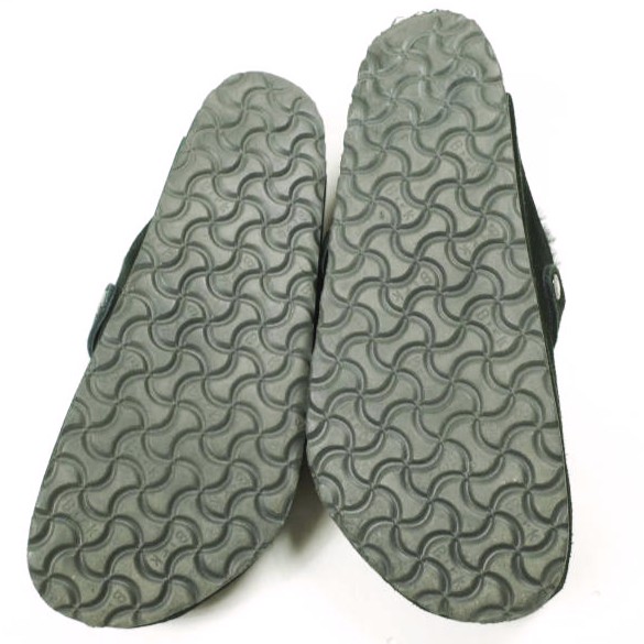 BIRKENSTOCK ビルケンシュトック ドBOSTON SHEARLING ボストン シェアリング スエードレザーサンダル 42(27cm) BLACK ボア レギュラー幅