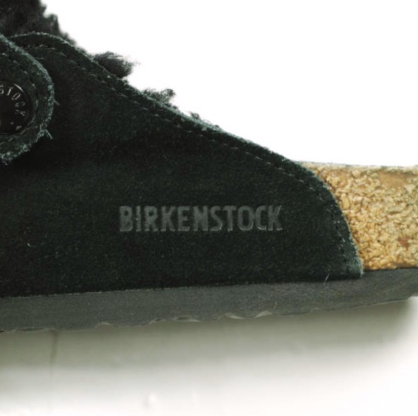 BIRKENSTOCK ビルケンシュトック ドBOSTON SHEARLING ボストン シェアリング スエードレザーサンダル 42(27cm) BLACK ボア レギュラー幅