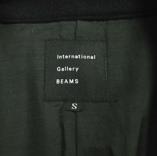 International Gallery BEAMS ビームス コンビネーションジャケット 23-16-0929-262 S BLACK IG 異素材 クレイジーパターン テーラード_3