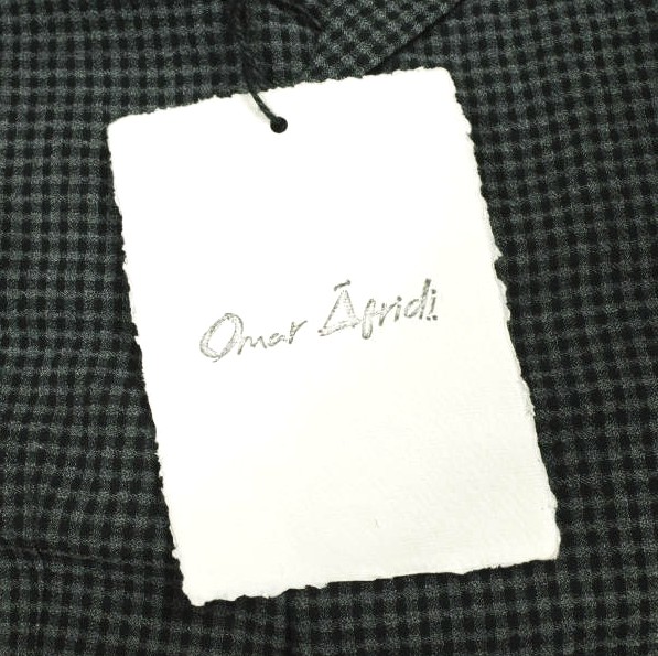 新品 Omar Afridi オマールアフリディ 21SS AUTOMATISM JACKET GINGHAM CHECK ギンガムチェック ウールジャケット M GRAY 定価90_3