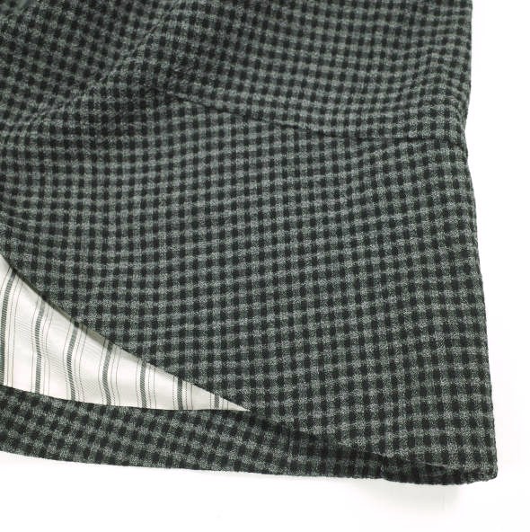 新品 Omar Afridi オマールアフリディ 21SS AUTOMATISM JACKET GINGHAM CHECK ギンガムチェック ウールジャケット M GRAY 定価90_5