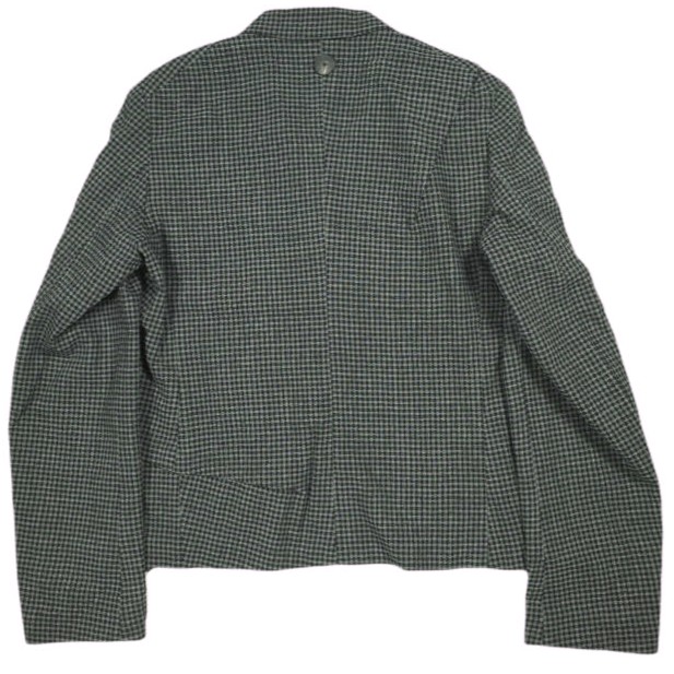 新品 Omar Afridi オマールアフリディ 21SS AUTOMATISM JACKET GINGHAM CHECK ギンガムチェック ウールジャケット M GRAY 定価90_1