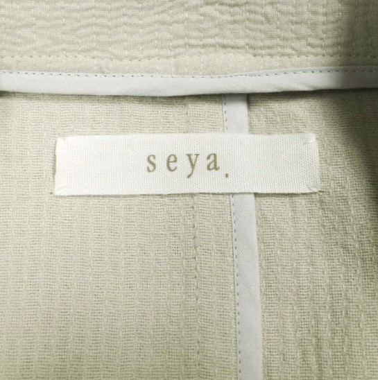 新品 seya. セヤ 20SS SUMMER BLAZER SASHIKO TRIPLE COTTON 刺し子サマーブレザー BW03-3 M DUNE 定価92, ジャケット Cristaseya_6