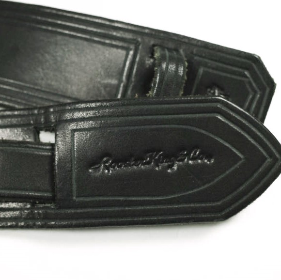 Rooster King ＆ Co. x N.HOOLYWOOD ルースターキング エヌハリウッド Buckleless Leather Belt バックルレスレザーベルト 38 ブラック_3