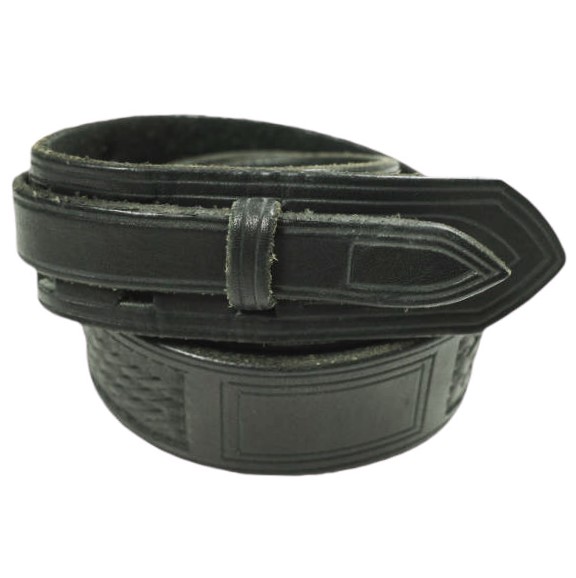 Rooster King ＆ Co. x N.HOOLYWOOD ルースターキング エヌハリウッド Buckleless Leather Belt バックルレスレザーベルト 38 ブラック