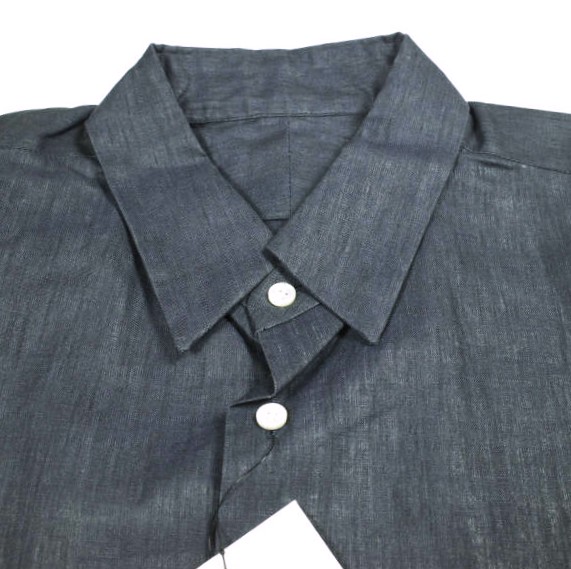 新品 un/unbient アン 日本製 LINEN REGULAR COLLAR SHIRTS リネン レギュラーカラーシャツ UISSH0218 3 NAVY アンビエント 長袖_3