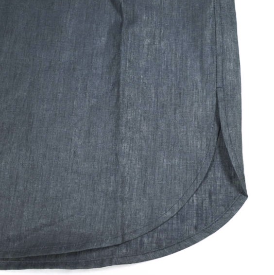 新品 un/unbient アン 日本製 LINEN REGULAR COLLAR SHIRTS リネン レギュラーカラーシャツ UISSH0218 3 NAVY アンビエント 長袖_5