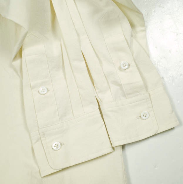 新品 un/unbient アン 日本製 REGULAR COLLAR SHIRTS ブロードクロス レギュラーカラーシャツ UNASH3120-1 1 ECRU アンビエント 長袖_4