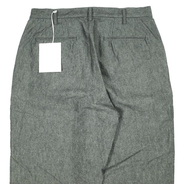 新品 un/unbient アン 2TUCK TROUSERS コットンウール 