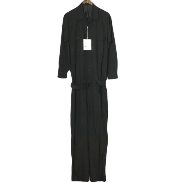新品 un/unbient アン 日本製 Rayon Jumpsuit オールインワン UNAL01 2 BLACK ジャンプスーツ アンビエント ツナギ 定価59,400円