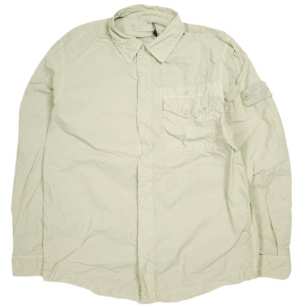 STONE ISLAND ストーンアイランド 25SS CAMICIA GHOST PIECE OVERSHIRT ガーメントダイ ナイロン オーバーシャツ K1S151100003 S00F6 L