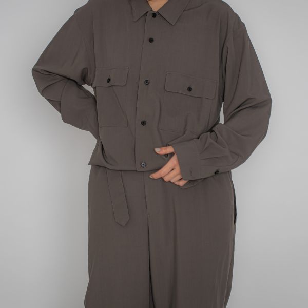 新品 un/unbient アン 日本製 Rayon Jumpsuit オールインワン UNAL01 2 BLACK ジャンプスーツ アンビエント ツナギ 定価59,400円_2