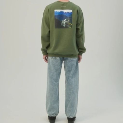 新品 CABARET POVAL キャバレーポヴァール 25AW Schloss Crewneck Blur 