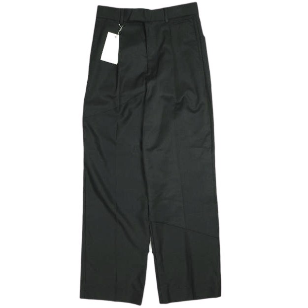 新品 FAF FAKE AS FLOWERS フェイクアスフラワーズ 25AW Switching Slacks ウールギャバジン スイッチングスラックス 3341405 1 BLACK