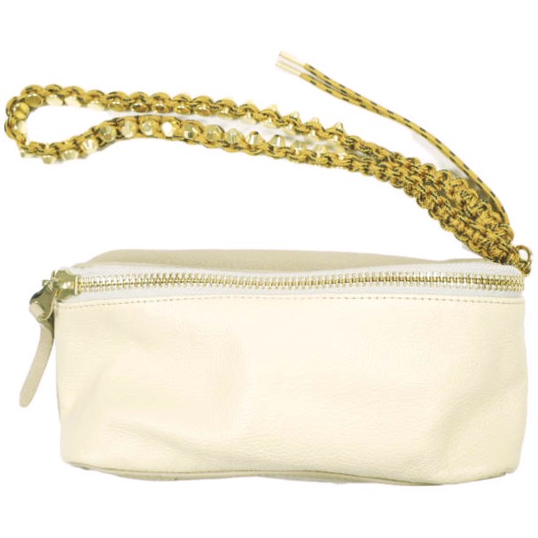 ithelicy イザリシー KIKI スタッズストラップ クラッチバッグ BEIGE ミニポーチ カバン 7,154円
